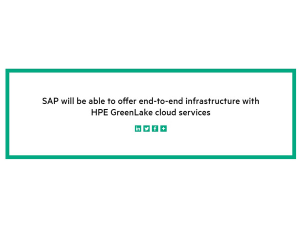 SAPとHPEが提携　SAP HANAをHPE GreenLakeで提供へ