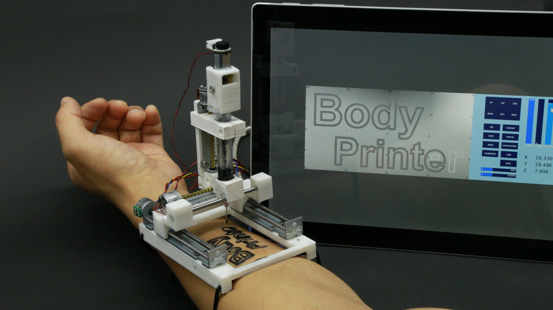 皮膚に電子回路を直接印刷する「BodyPrinter」　KAISTとMITが開発