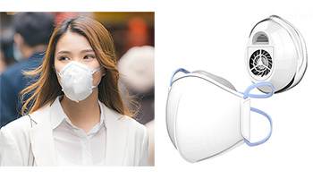 高機能＆快適装着のマスク式空気清浄機、EC販売がスタート