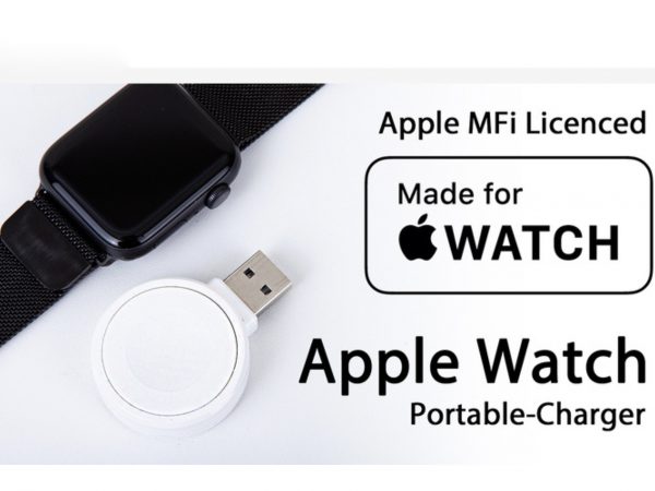 Apple Watchをどこでも充電！ MFi認証取得のポータブル充電器はわずか22グラム