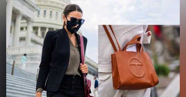 ファッションと政治の微妙な関係−−「テルファー（Telfar）」のショッピング・バッグをもつ「AOC」