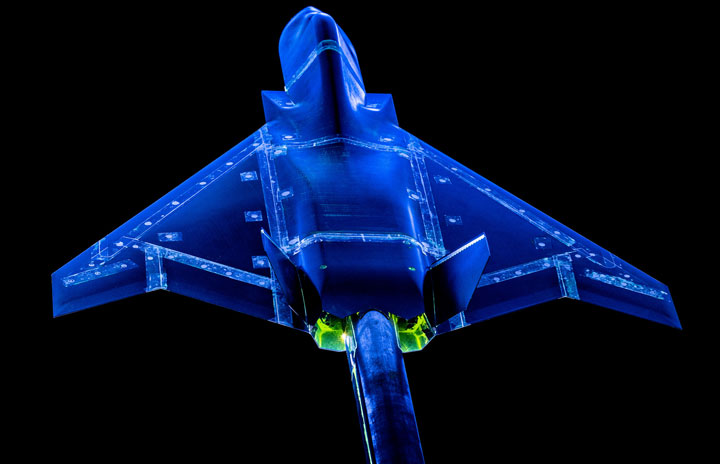英BAE、次世代戦闘機テンペストの風洞実験　3Dプリンターで模型作成