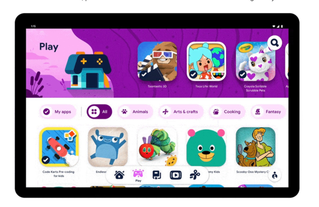 GoogleがAndroidタブレット向けキッズモード「Google Kids Space」を公開