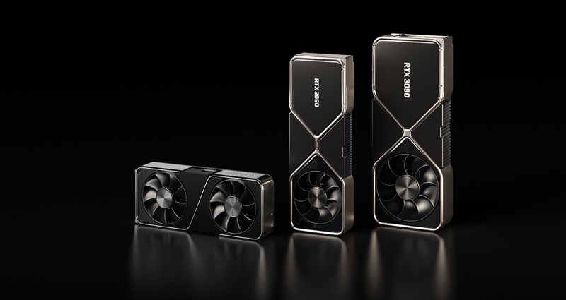 NVIDIA、GeForce RTX30シリーズを公開　RTX3090は8KHDRに対応、搭載メモリはGDDR6Xの24GBに
