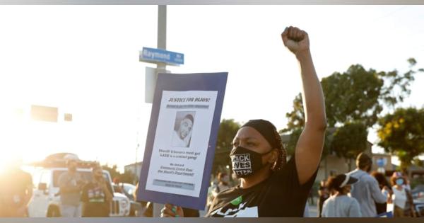 米LA郊外でも黒人男性射殺　交通違反疑い、抗議広がる