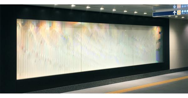 東京メトロ銀座線京橋駅の新パブリックアートをAGCが制作　オンライン記念展を開催