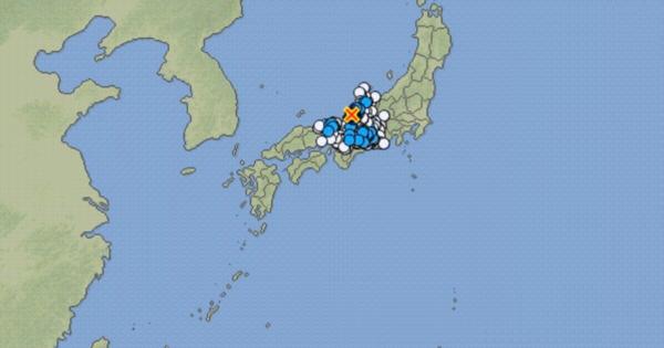 福井県坂井市で震度5弱の地震 津波の心配なし 【震度1以上を観測した地点 一覧】