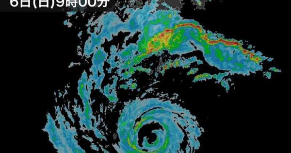【台風10号】24時間の雨量が300～500mmに達する恐れ。九州や紀伊半島などで
