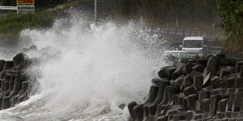 台風10号、九州が暴風域　避難指示・勧告800万人