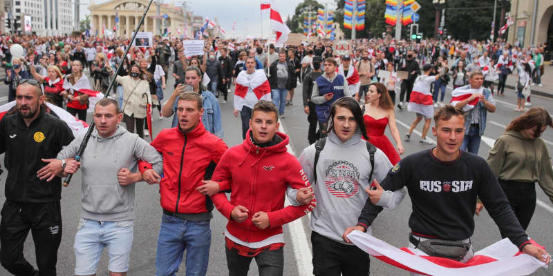 ベラルーシで4週連続デモ　選挙1カ月、国民反発強く