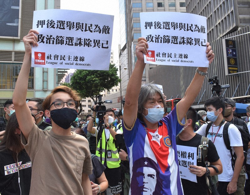 香港で抗議デモ　警察が強制排除、280人以上逮捕