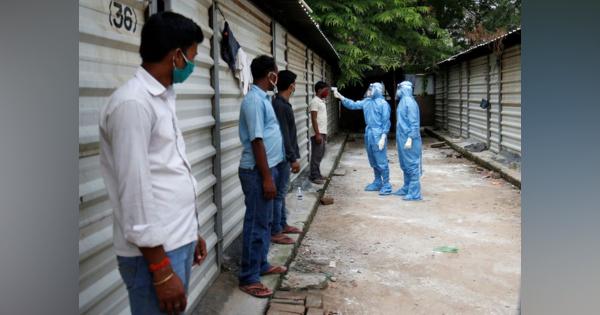 インドの新型コロナ感染者数、1日当たり世界最多に