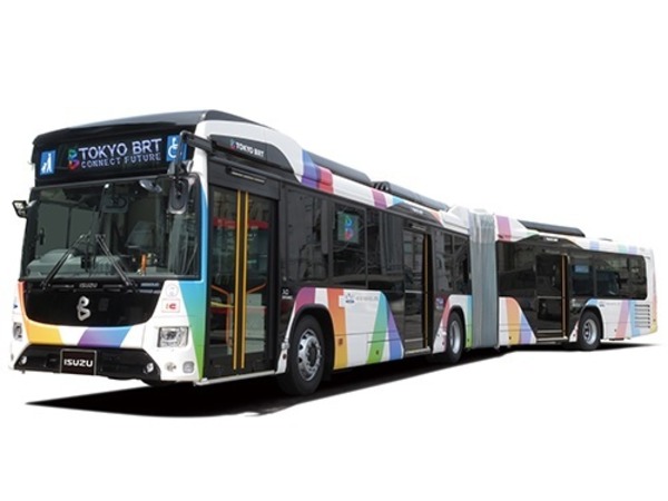 東京BRT、プレ運行を10月1日から開始定員119名の連節バス『エルガデュオ』など導入