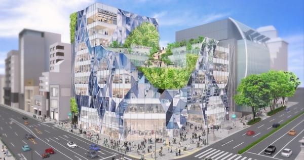 原宿・神宮前交差点に22年竣工の新施設　外観デザインを発表