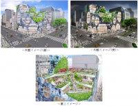東京神宮前六丁目再開発、奇抜な外観のビル構想を発表　2022年度完成予定