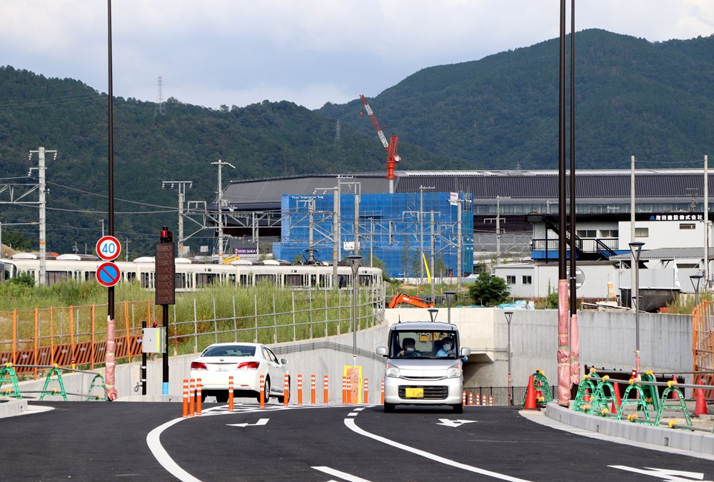サンガスタジアムへの往来、便利に　京都・亀岡「駅北余部線」開通　地下水対策で工事難航