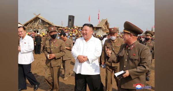 北朝鮮の金正恩氏、水害復旧現場を視察＝ＫＣＮＡ