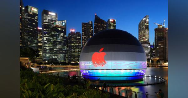 世界初の「水に浮かぶアップルストア」、シンガポールにオープン