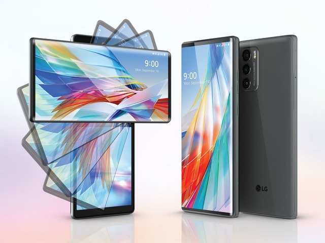 LG、上の画面が回転してT字型になる2画面スマホ「LG WING」を発表