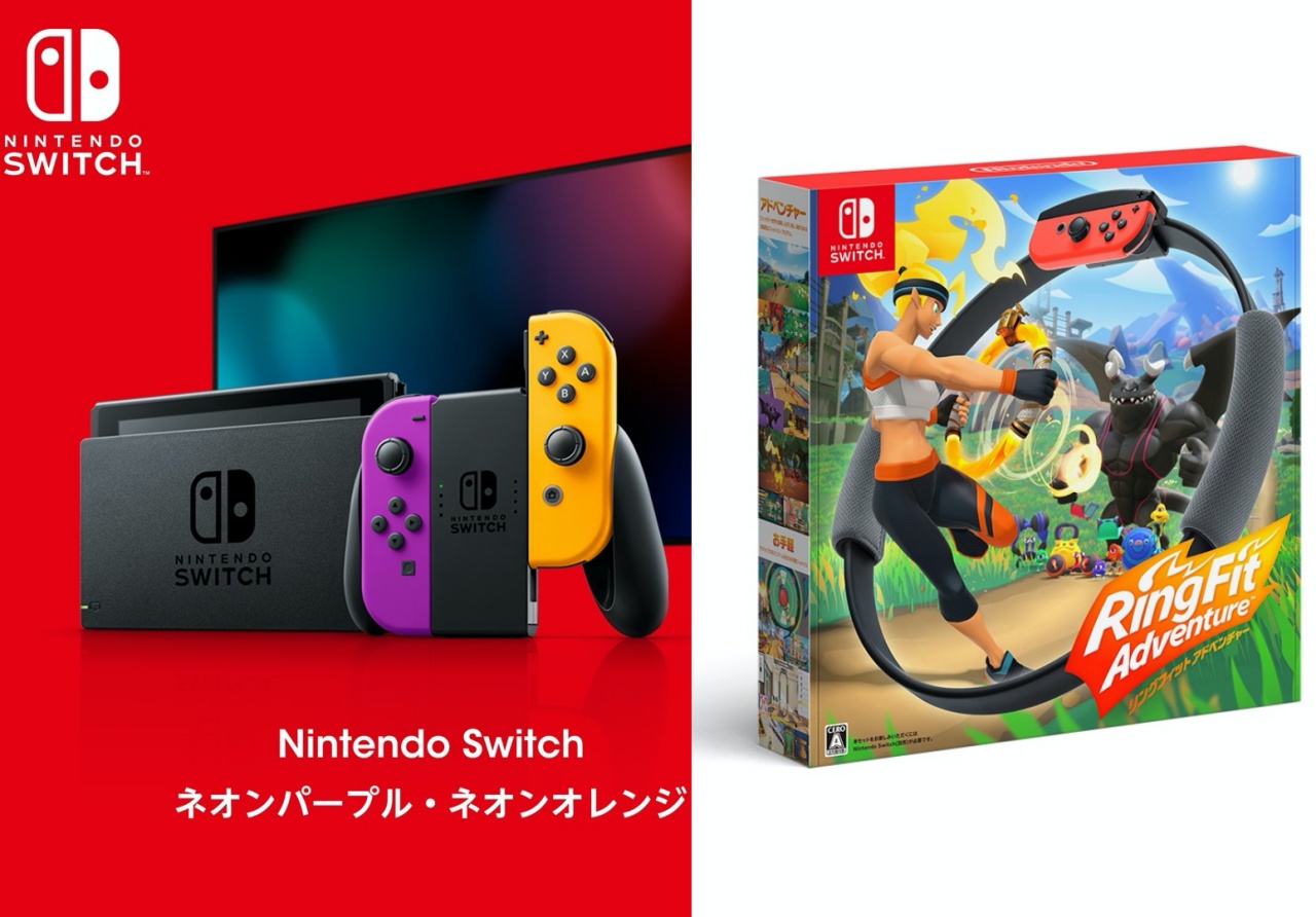 Nintendo Switch 本体 ネオンパープル ネオンオレンジ 未使用 - 家庭用 