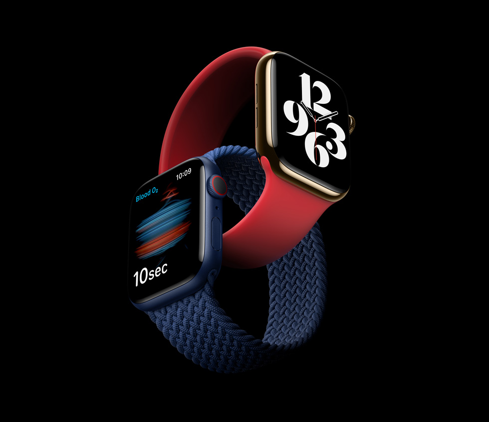 Apple Watch Series 6発表。SpO2センサーと高度計を搭載、「血中酸素ウェルネス」を提唱