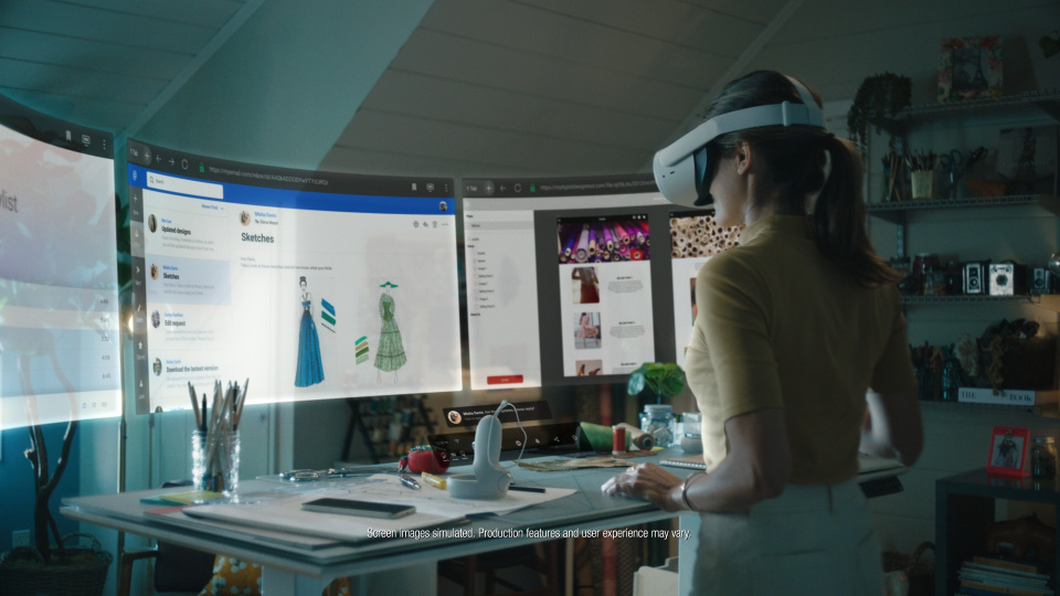 VRでマルチディスプレイ不要に？ Facebookが仮想オフィス環境Infinite Office発表