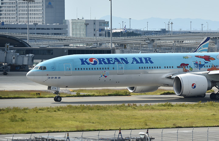 大韓航空、関空－ソウル追加運航　10月末まで週1往復