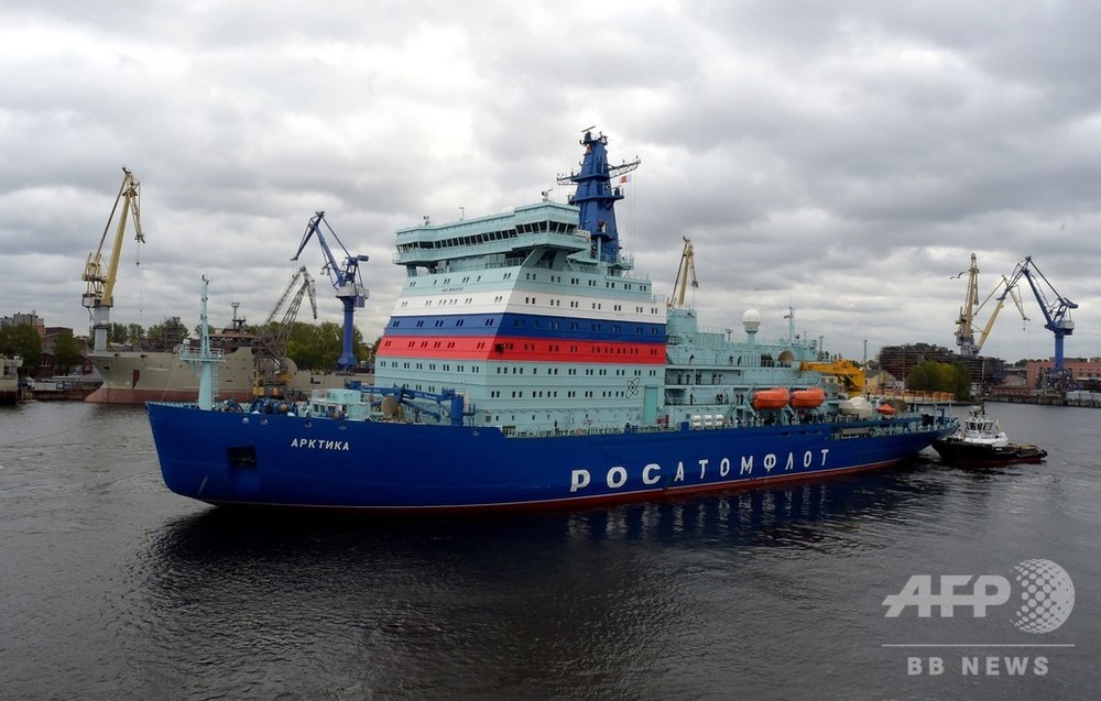 ロシア巨大原子力砕氷船が初航海、母港となるムルマンスクへ