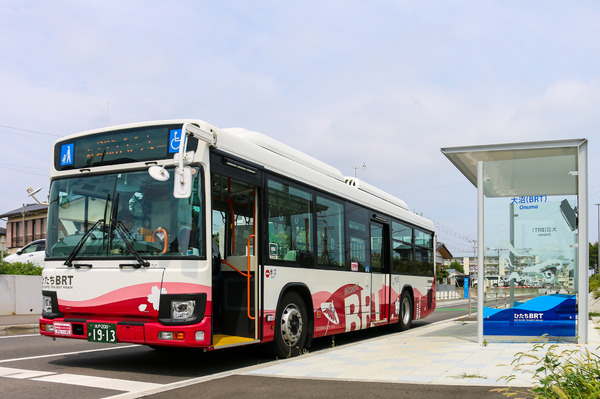 バスひたちBRT、自動運転バスの実証実験開始へ路側センサーや遠隔監視装置を活用