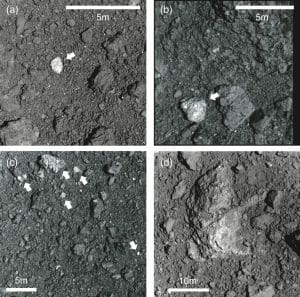 リュウグウ表面に別タイプの小惑星の岩石が存在。はやぶさ2の観測で判明