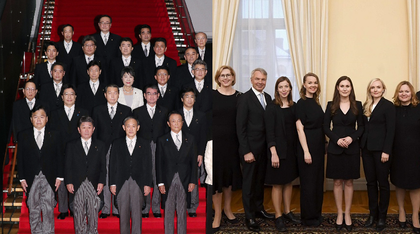 相変わらずな「おじいちゃん内閣」。多様性のない日本の内閣と諸外国を比較すると。