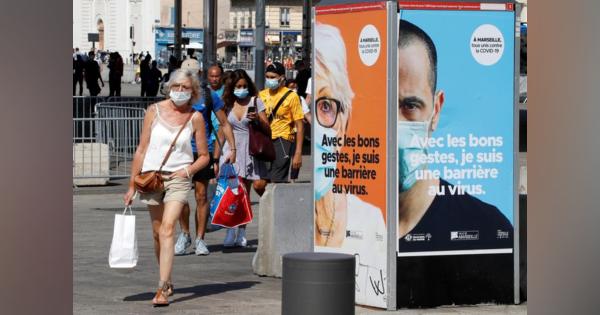 フランスで新型コロナ感染が1日当たり最多を記録、入院者も増加