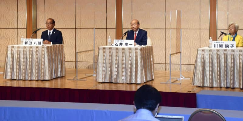 県運営、感染症対応テーマに論戦　保守分裂の富山知事選
