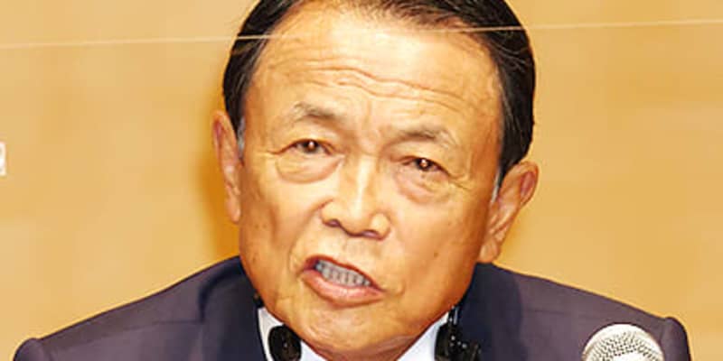 北陸新幹線「関空まで」　来県の麻生副総理が提言