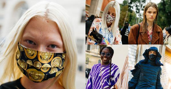 マスクもおしゃれに取り入れる　21年春夏ミラノ・ファッション・ウイーク