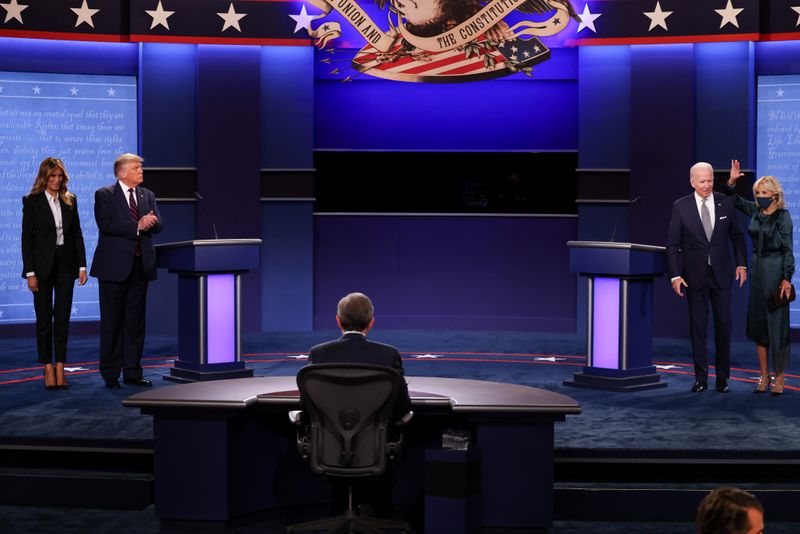 米大統領候補の第1回討論会、市場の反応は限定的