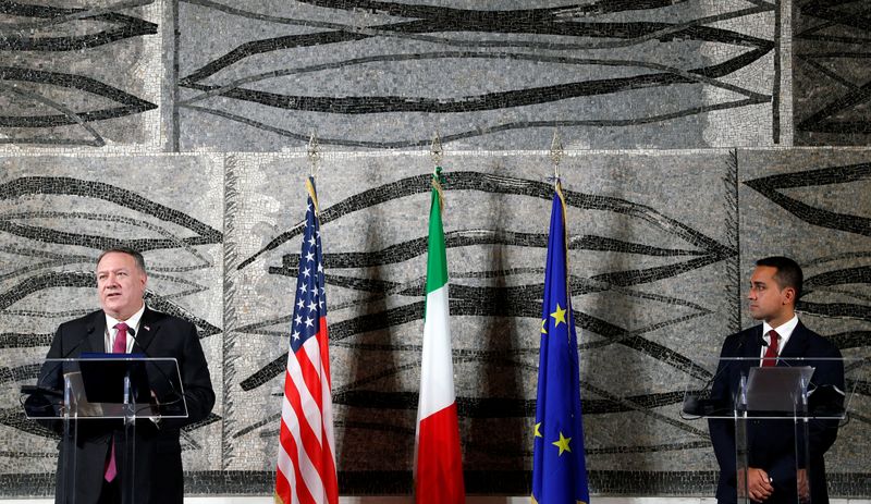 米国務長官、イタリアに警告　中国との経済関係や５Ｇ技術巡り