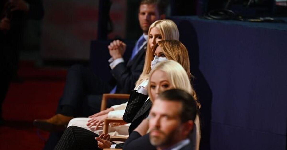 トランプ大統領の4人の子どもたち、マスクをせずに討論会に参加していた