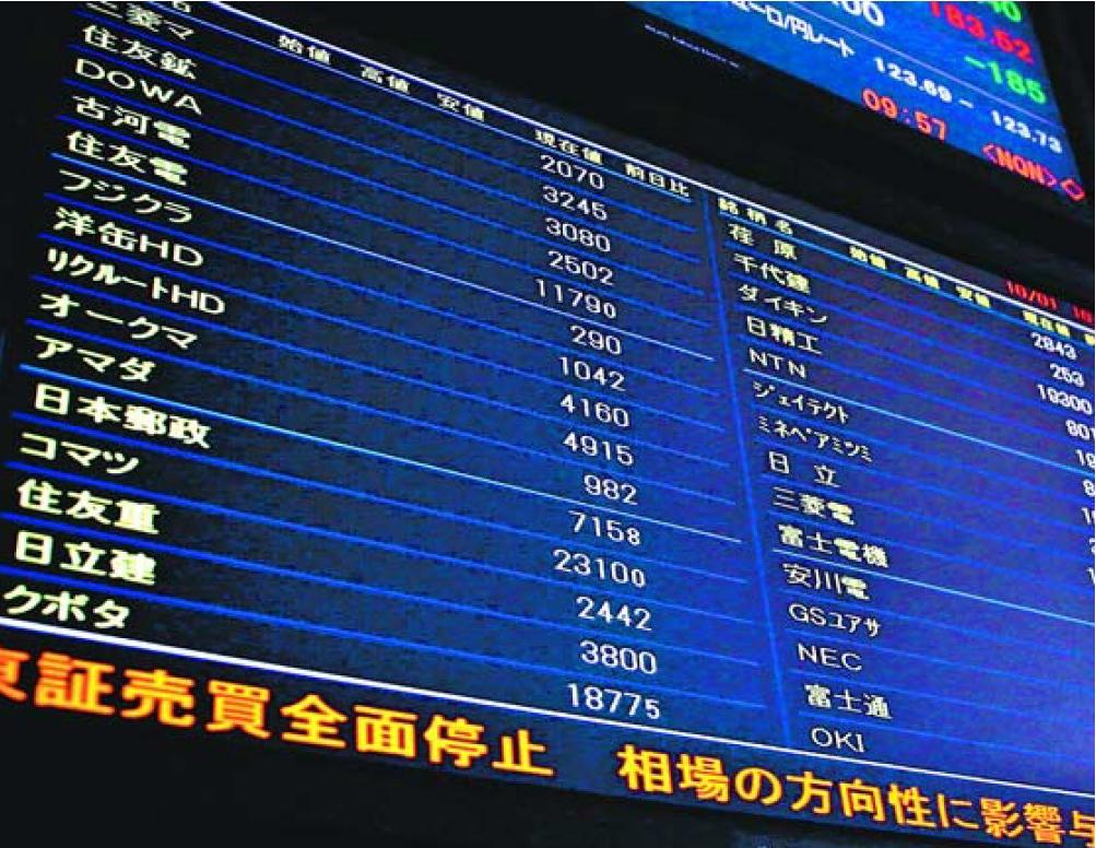 県内金融機関、対応追われる　東証終日売買停止