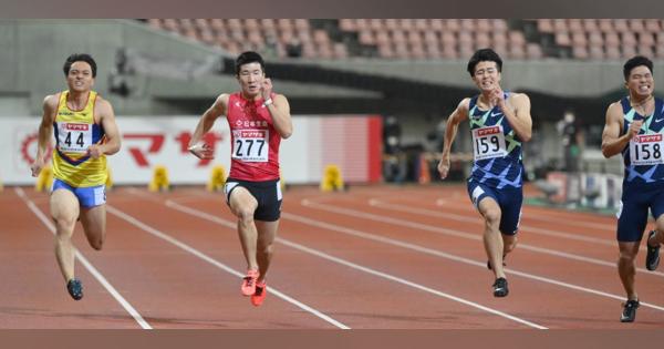 桐生が6年ぶり2度目優勝　男子100、10秒27　陸上日本選手権