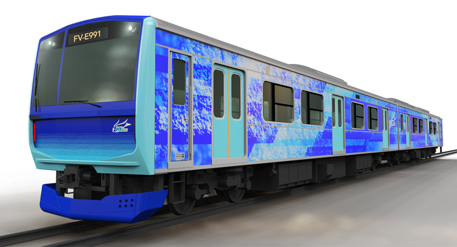 JR東日本やトヨタなど、水素で走る鉄道車両「FV-E991系」を試験開発