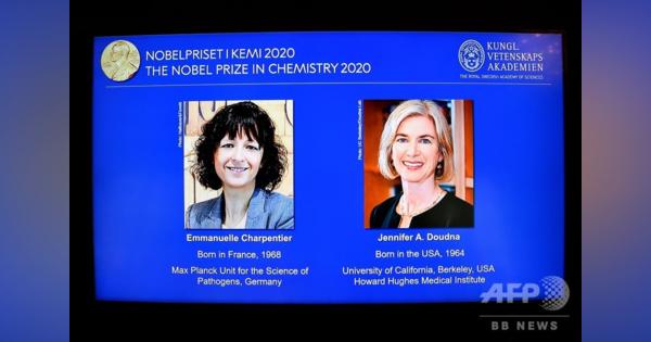 2020年ノーベル化学賞、仏米の女性研究者2氏に ゲノム編集技術研究