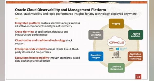 Oracle Cloudから運用監視ツール登場　マルチプラットフォーム対応　ログの一元管理、分析、分散トレーシングなど可能
