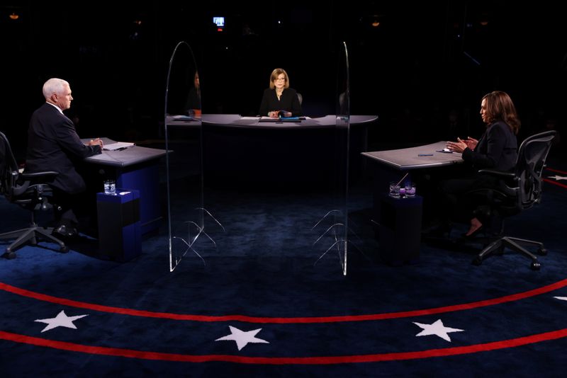米副大統領候補討論会、5800万人近くが視聴　16年を大幅に上回る