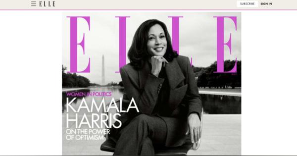政治家のカマラ・ハリスが米「エル」の表紙に、大統領選挙当日に発売