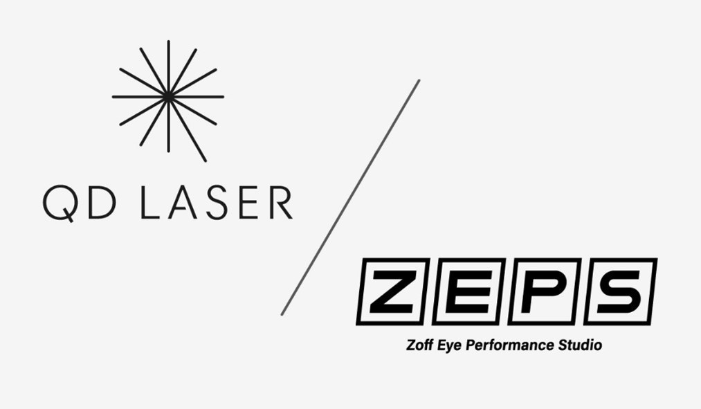 ZoffのR&D機関が網膜に直接投影するメガネ型ディスプレイ提供のQDレーザと業務提携
