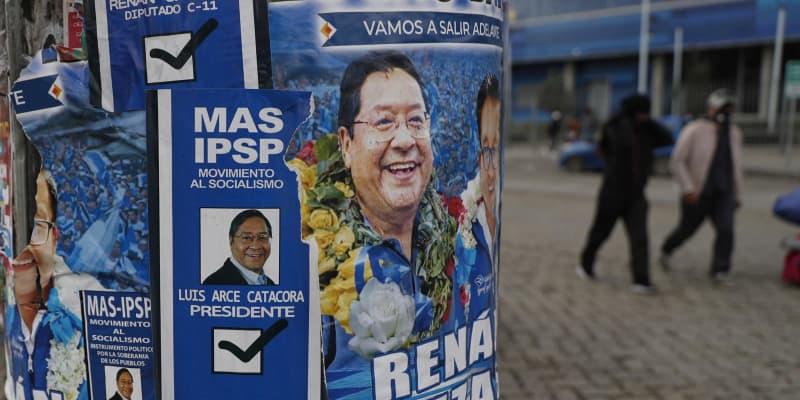 ボリビア大統領選、18日に投票　亡命した前職の後継優勢か