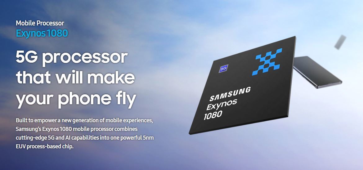 Samsung初の5nmプロセス5G対応プロセッサ「Exynos 1080」