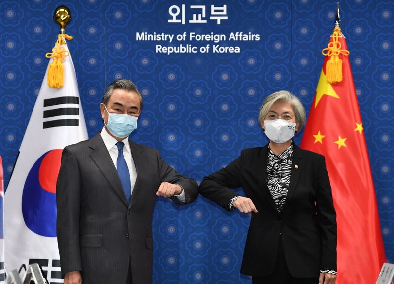 中韓外相が会談、北朝鮮・新型コロナ問題で協力表明
