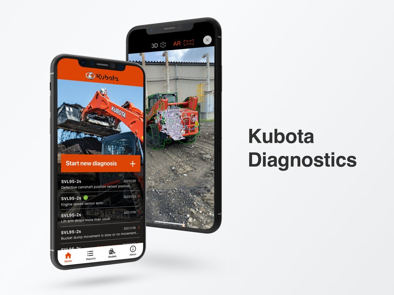 クボタとモンスター・ラボ、ARを活用した建設機械の故障診断アプリをリリース